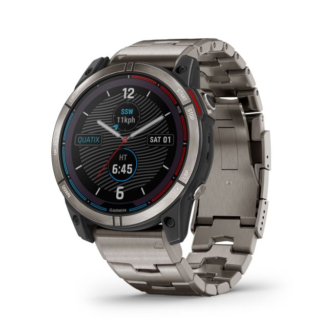Garmin - quatix 7x Solar Titanium - ceas inteligent premium cu GPS