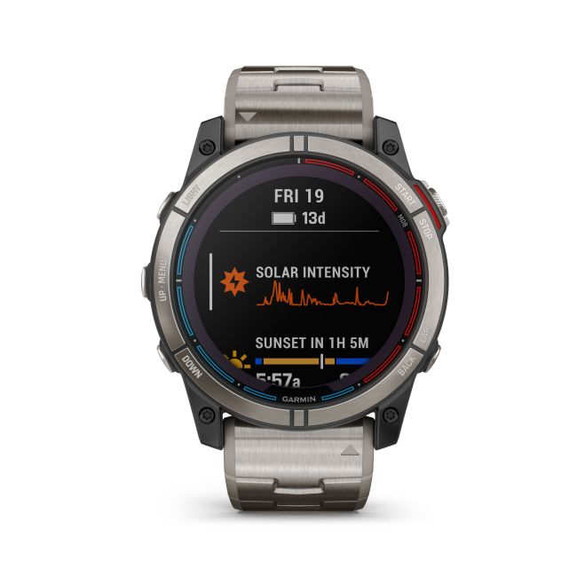 Garmin - quatix 7x Solar Titanium - ceas inteligent premium cu GPS