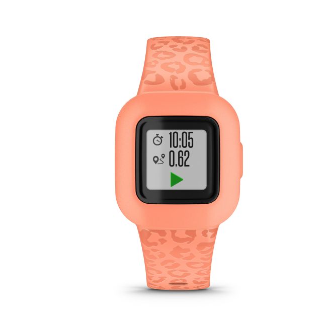 Garmin Vivofit Jr. 3 - portocaliu Peach Leopard - ceas copii