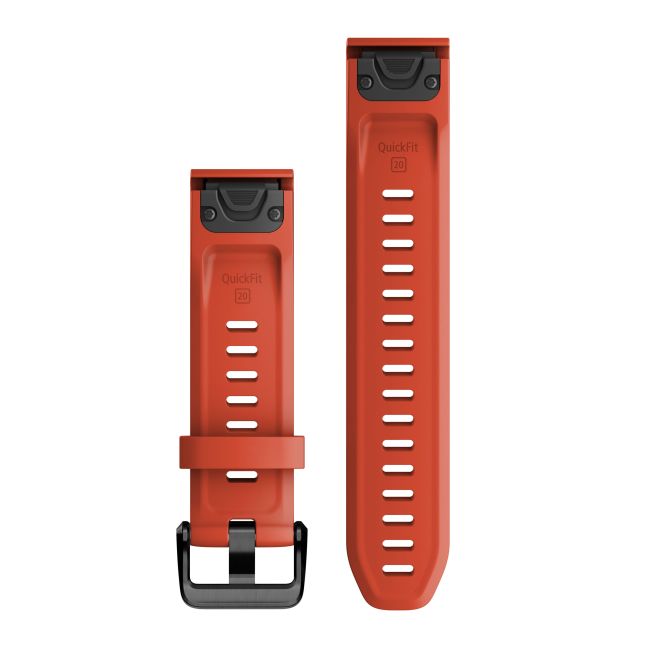 Garmin curea silicon QuickFit 20 - rosu Flame Red pentru Fenix 5s/ 6s/ 7s D2 Delta S