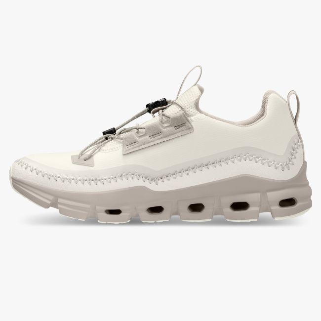 On Cloudaway - pantofi sport pentru femei - alb fildes perla
