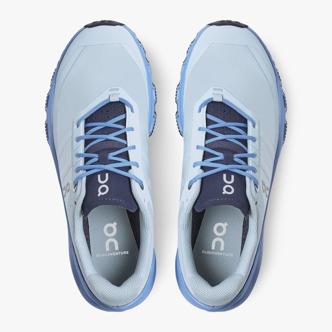 On Cloudventure - pantofi sport pentru femei - alb Arctic albastru deschis Marina