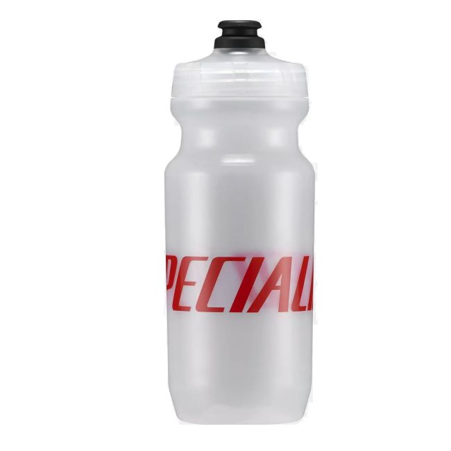 Specialized - Bidon apa bicicleta Little Big Mouth 2nd Gen Wordmark Trans 500ml - transparent rosu