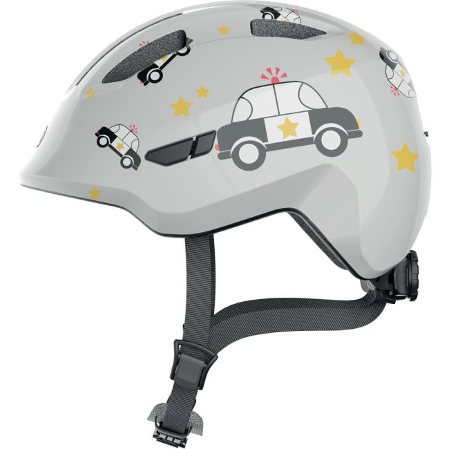Abus - cască ciclism copii Smiley 3.0 - gri deschis mașina poliție negru