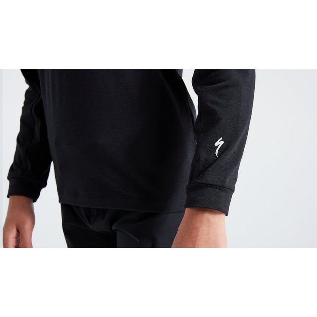 Tricou SPECIALIZED Youth Trail LS - Black