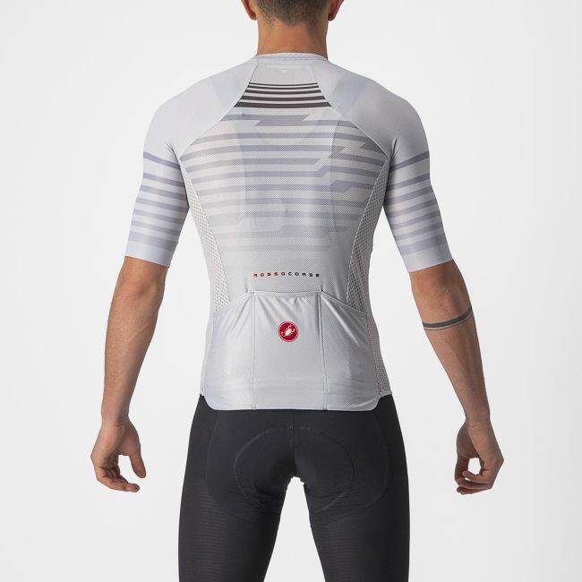 Castelli - Tricou ciclism barbati maneca scurta Climbers 3.0 SL - alb gri