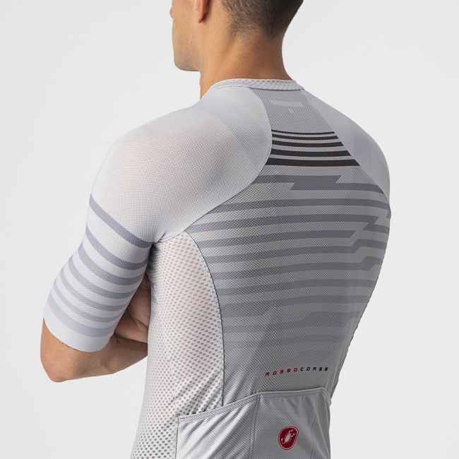 Castelli - Tricou ciclism barbati maneca scurta Climbers 3.0 SL - alb gri