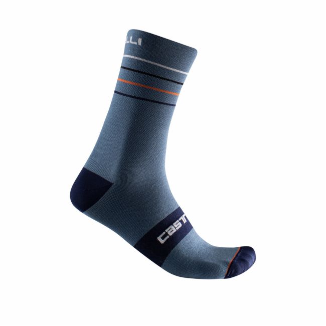 Castelli - sosete ciclism scurte Endurance 15 - bleumarin