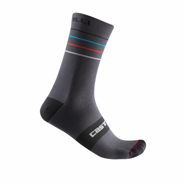 Castelli - sosete ciclism scurte Endurance 15 - gri antracit