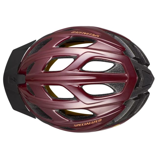 Specialized casca ciclism - Chamonix MIPS - rosu inchis maro lucios
