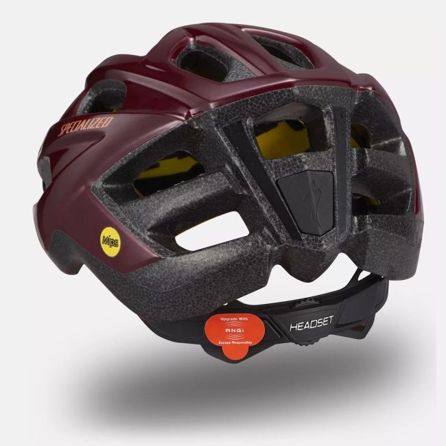 Specialized casca ciclism - Chamonix MIPS - rosu inchis maro lucios