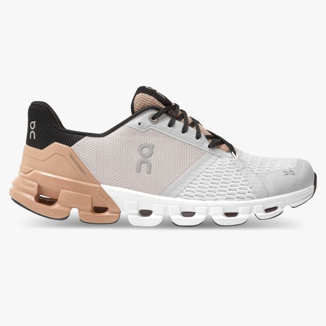 On Cloud Cloudflyer - pantofi alergare pentru femei - gri deschis Glacier maro pudra Rosebrown black