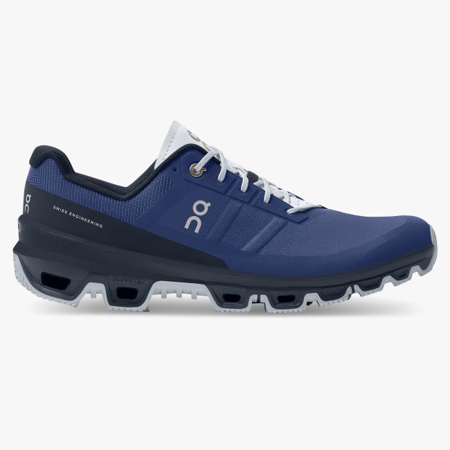 On Cloudventure - pantofi sport pentru barbati - albastru inchis Twilight Midnight gri deschis