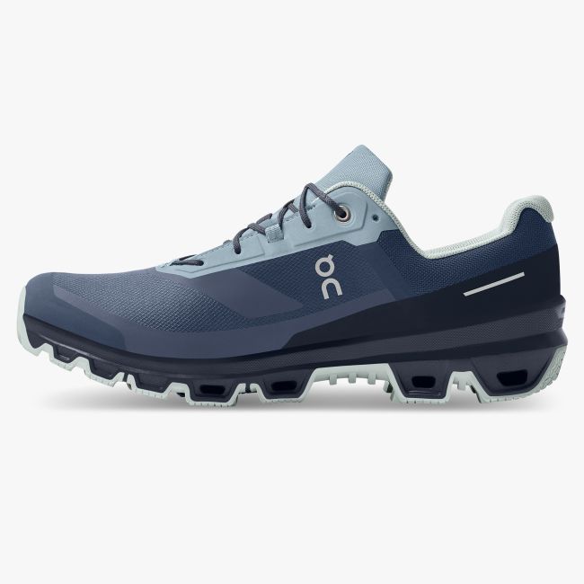 On Cloudventure Waterproof - pantofi sport pentru barbati - albastru inchs midnight albastru deschis