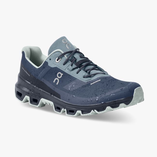 On Cloudventure Waterproof - pantofi sport pentru barbati - albastru inchs midnight albastru deschis