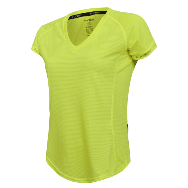 Tricou alergare FUNKIER Biancavilla - Galben neon