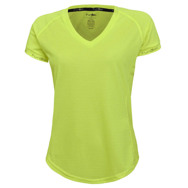 Tricou alergare FUNKIER Biancavilla - Galben neon