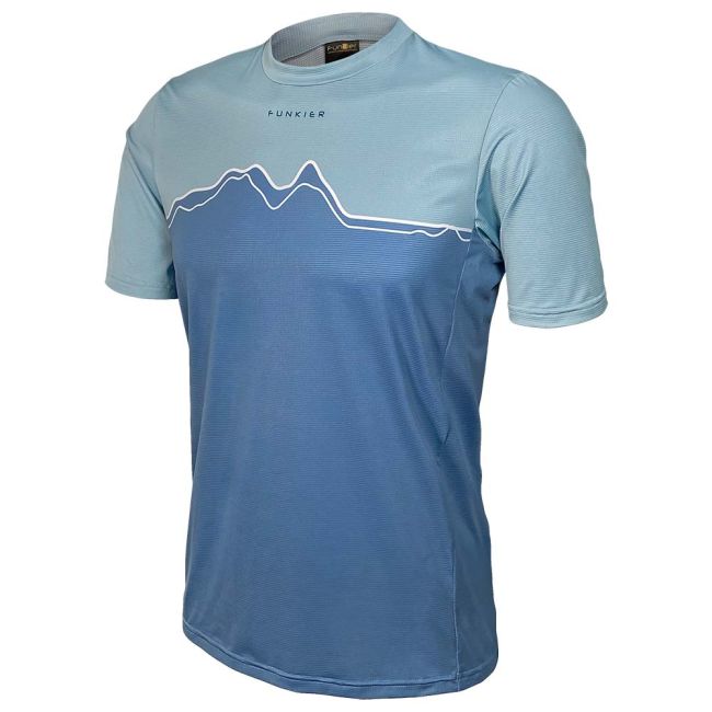 Tricou FUNKIER Bonefro Enduro - Light Blue