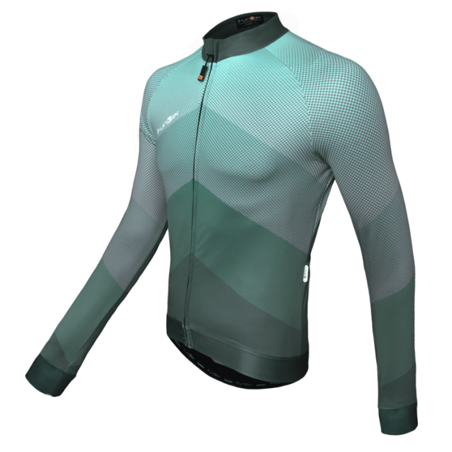 Tricou FUNKIER Piacenza-L-2 Pro Men L/S - Ocean Green