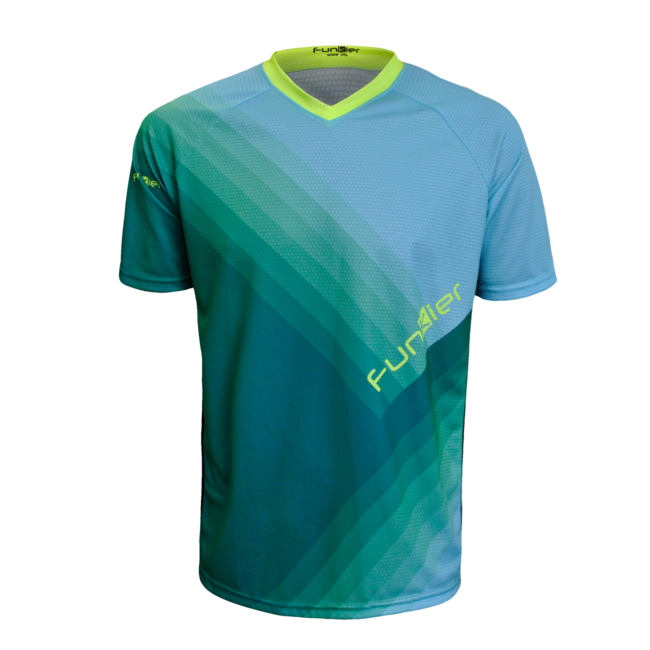 Tricou FUNKIER Termoli Enduro Men S/S - Blue/Green