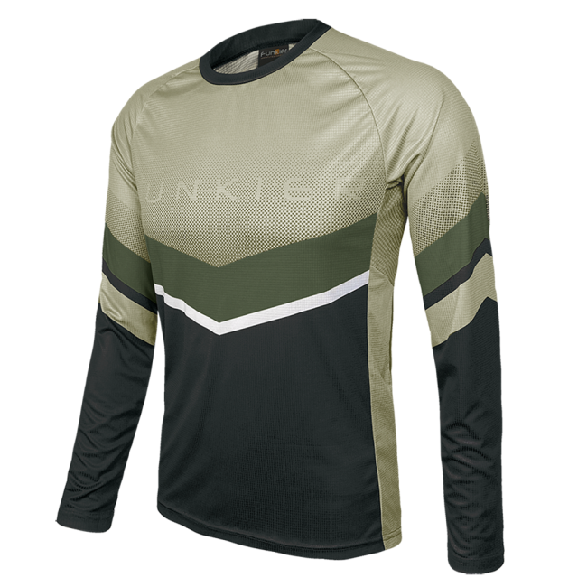 Tricou FUNKIER Turone Enduro LS - Olive Green