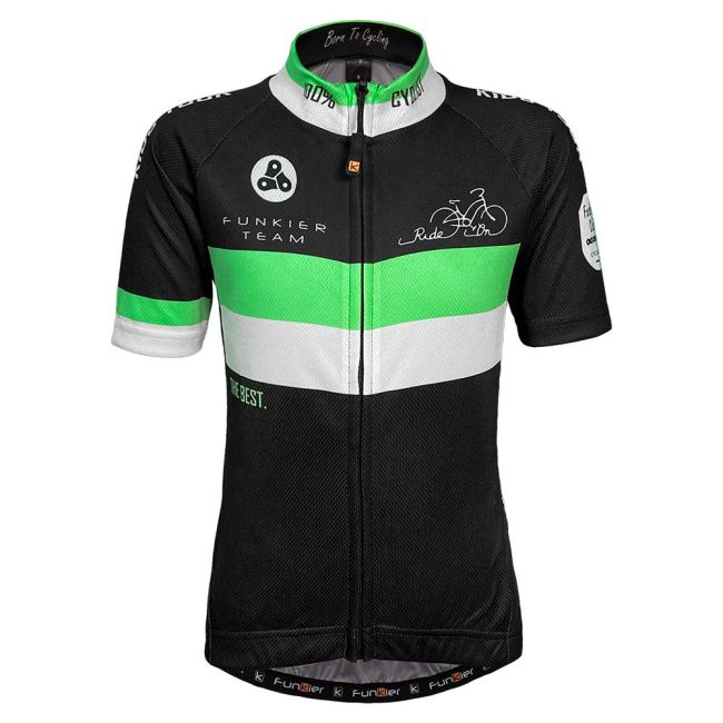 Tricou copii FUNKIER Saletti - Green/Black 8 ani