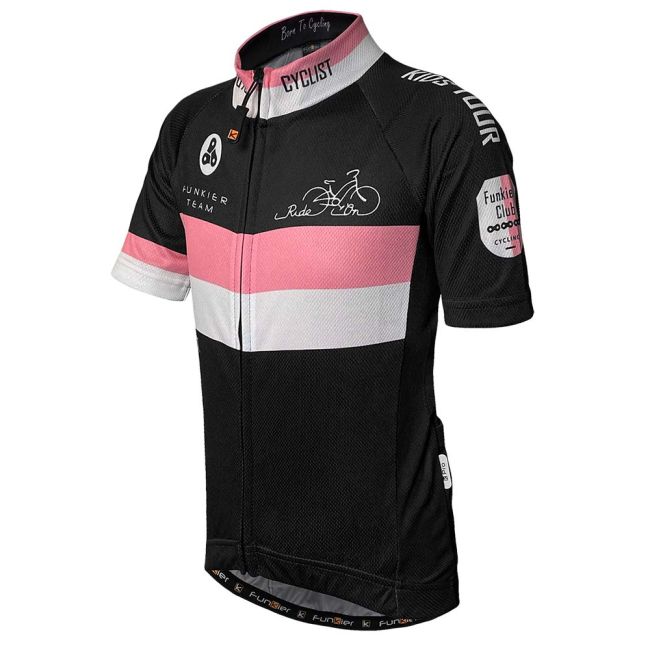 Tricou copii FUNKIER Saletti - Pink/Black 12 ani