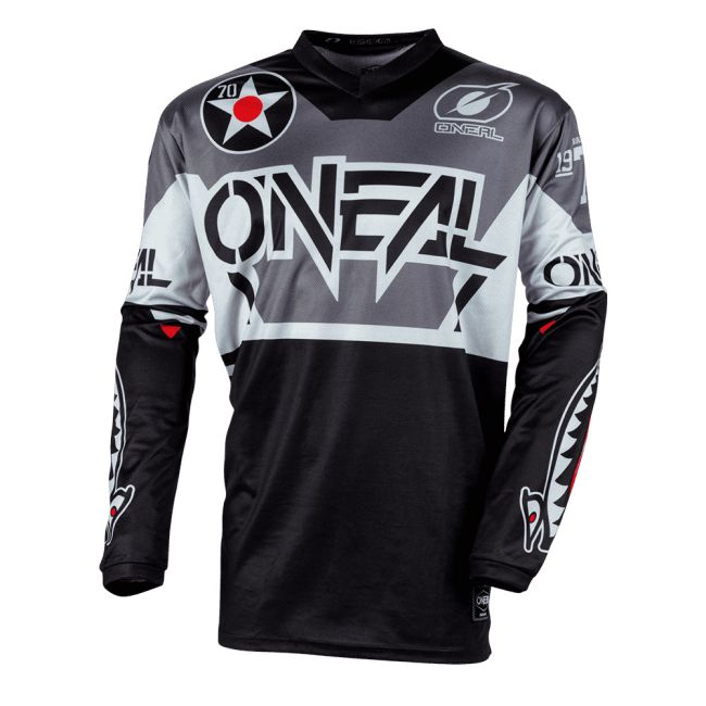 A  ELEMENT Jersey WARHAWK black gray L