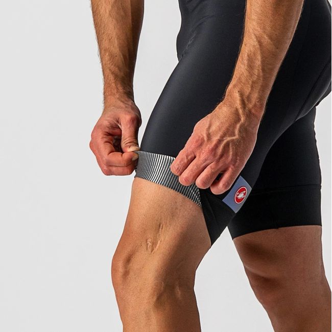 Castelli - pantaloni ciclism scurti cu bretele Entrata bibshorts - negru