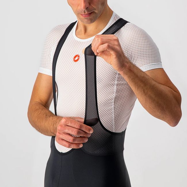Castelli - pantaloni ciclism scurti cu bretele Entrata bibshorts - negru