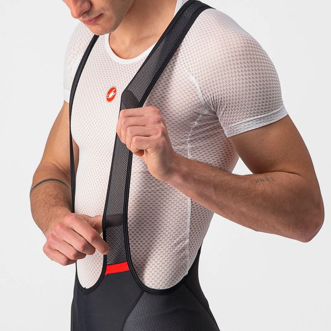 Castelli - pantaloni scurti pentru ciclism cu bretele Competizione Kit bibshorts - negru portocaliu