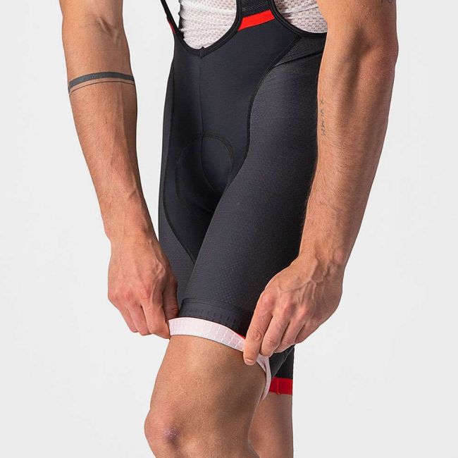 Castelli - pantaloni scurti pentru ciclism cu bretele Competizione Kit bibshorts - negru rosu