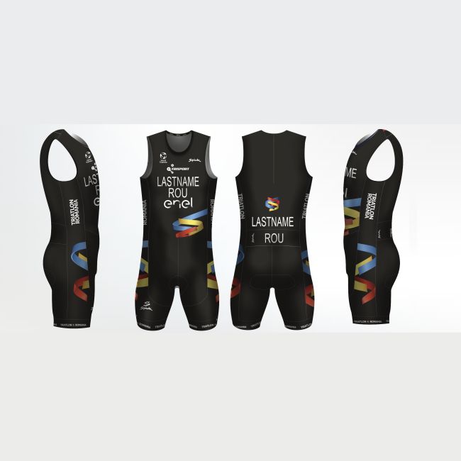 Costum triatlon oficial al Federatiei Romane de Triatlon personalizat pentru adulti - Spiuk Summum - Age Group