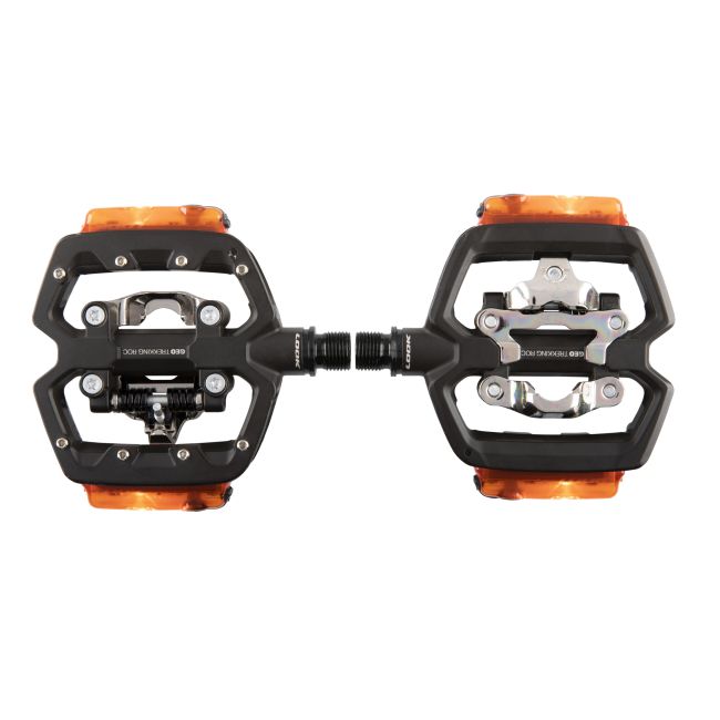 Look - pedale trekking hibride flat/ clipless SPD cu lumina - Geo Trekking Roc Vision