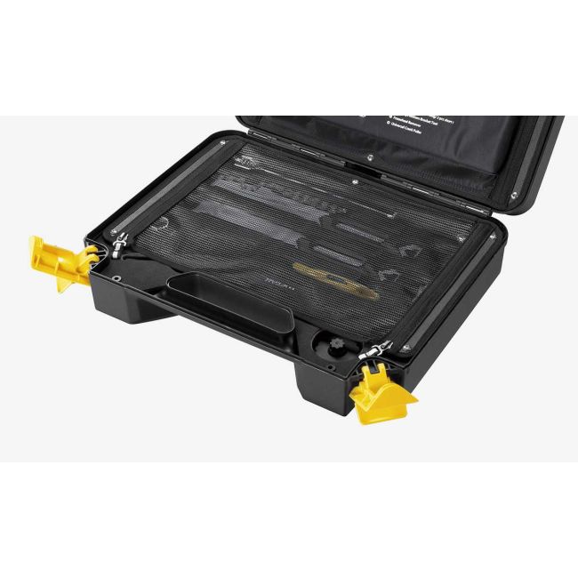 Topeak - trusă scule profesionale reparații bicicletă 36 elemente PrepBox - negru galben