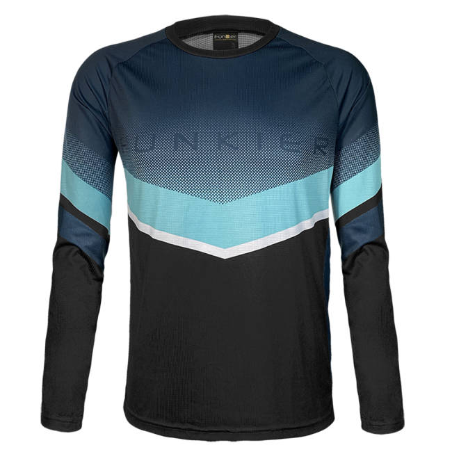 Tricou FUNKIER Turone Enduro LS - Turquoise