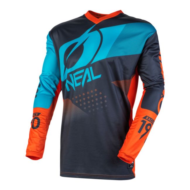 A  ELEMENT Youth Jersey FACTOR gray blue neon yellow L