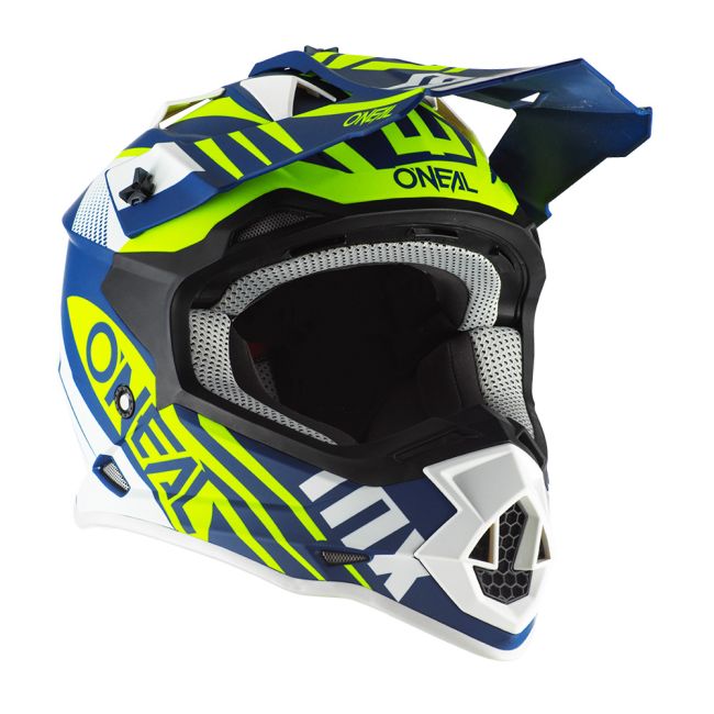 2SRS Helmet SPYDE 2.0 blue white neon yellow L (59 60cm)