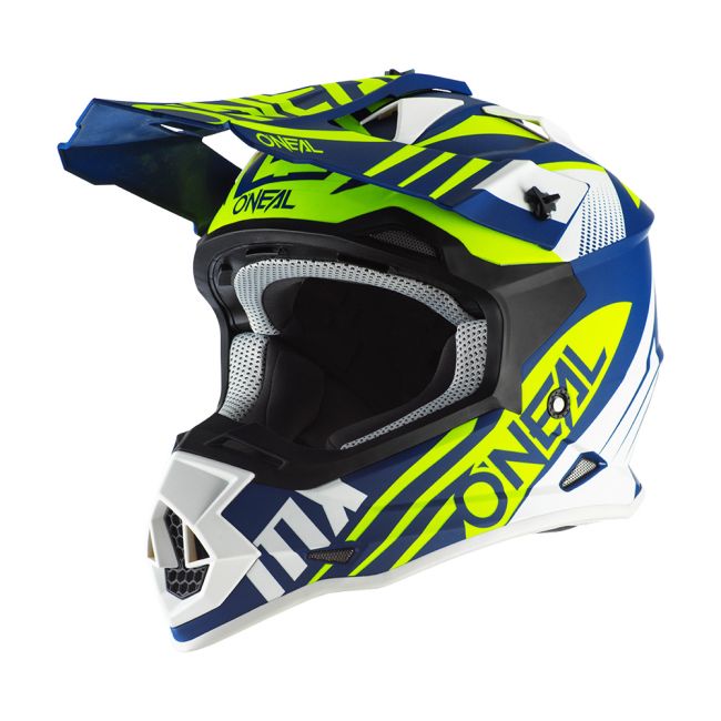 2SRS Helmet SPYDE 2.0 blue white neon yellow M (57 58cm)