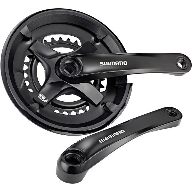 Angrenaj Pedalier Shimano, FC-TY501-2 - Brat 175 Mm, 2 x 7 8 Viteze, 46-30T, Negru