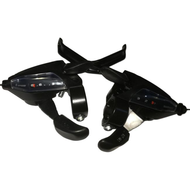 Manete Schimbator Shimano Tourney, Set, Combo Ef5002, Fata3Vit 1800Mm, Spate8Vit 2050Mm, Negru