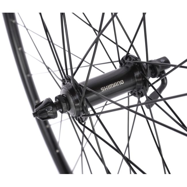 Roata Bicicleta Fata Atlas 28  , 622X18, V-Brk, Spite Ngr, Butuc Shimano Hb-Tx500,Ax Qr9,36H,1040G,Neagra
