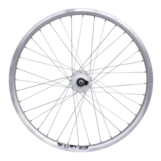 Roata Fata 26   Cerurirm, Janta Dubla Atlas, 559X18, Butuc Dinam Shimano Nexus, 36H, Argintie