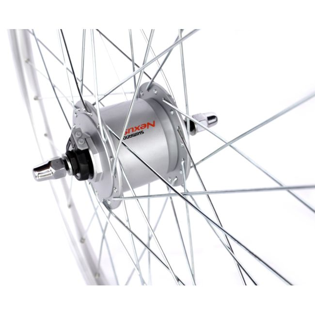 Roata Fata 26   Cerurirm, Janta Dubla Atlas, 559X18, Butuc Dinam Shimano Nexus, 36H, Argintie