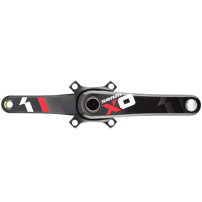 Angrenaj Pedalier Sram X01 X-Sync Fara Foi Brat 170 Carbon, negru-rosu