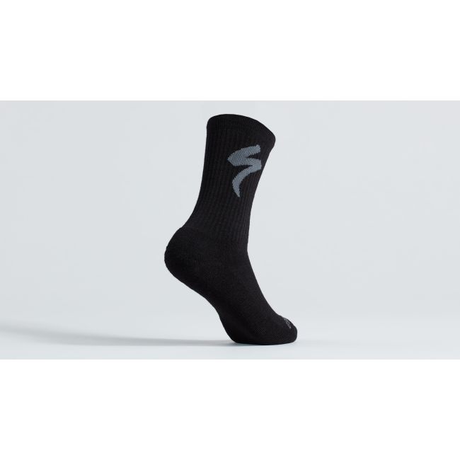 Sosete SPECIALIZED Merino Midweight Tall Logo - Black