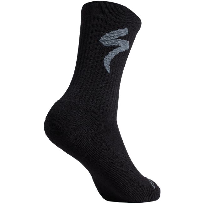 Sosete SPECIALIZED Merino Midweight Tall Logo - Black