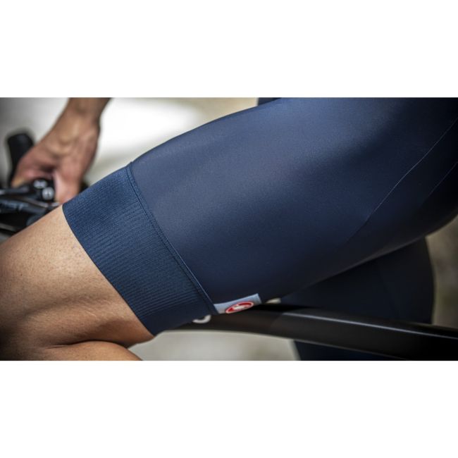 Castelli - pantaloni ciclism scurti cu bretele Entrata bibshorts - bleumarin