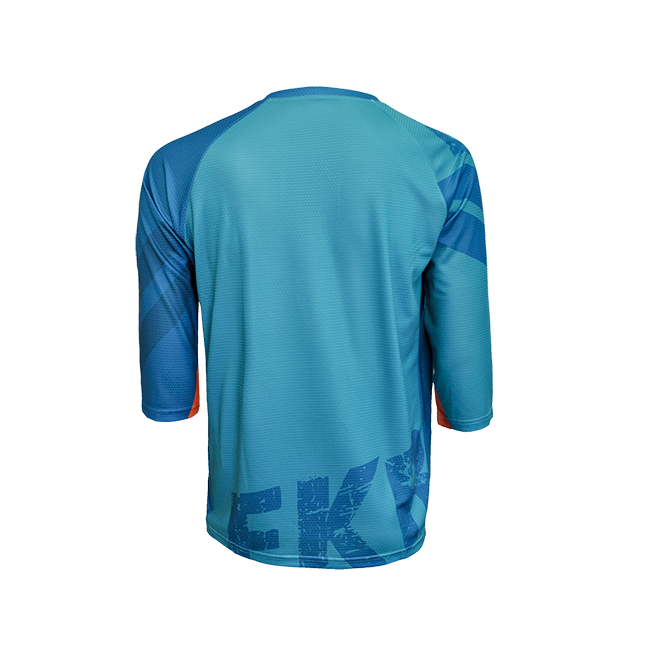 Tricou FUNKIER Dolomiti-K Enduro Kids 3/4 sleeve - Green/Orange 10 ani