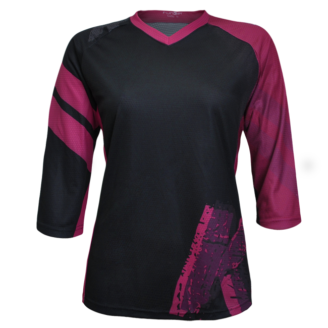 Tricou FUNKIER Dolomiti-W Enduro Women 3/4 sleeve - Purple